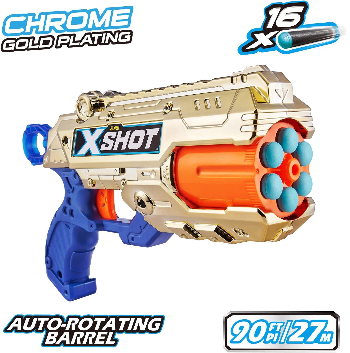 Amazon.com: X-Shot Excel Royale Edition Reflex 6 Foam Dart Blaster